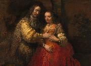 REMBRANDT Harmenszoon van Rijn Portrait of a Couple as Figures from the Old Testament, known as 'The Jewish Bride' oil painting reproduction